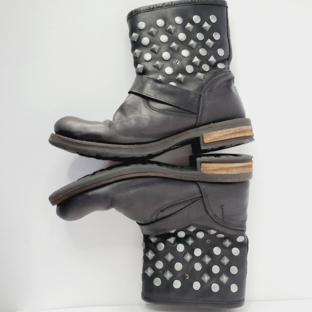 BULLBOXER Edgy Genuine Leather Moto Boots - Picture 4 of 7